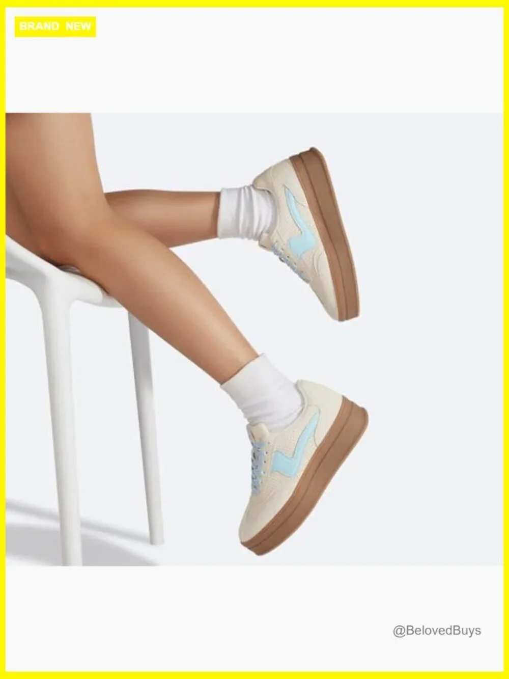 Platform Sneakers with Thick Sole, Suede & Leather Upper, Casual Walking Shoes
